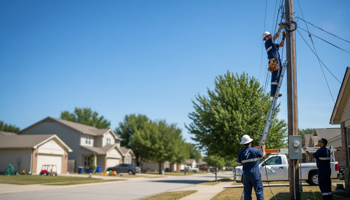 Residential electrician providing installation services in Clines Corners, NM